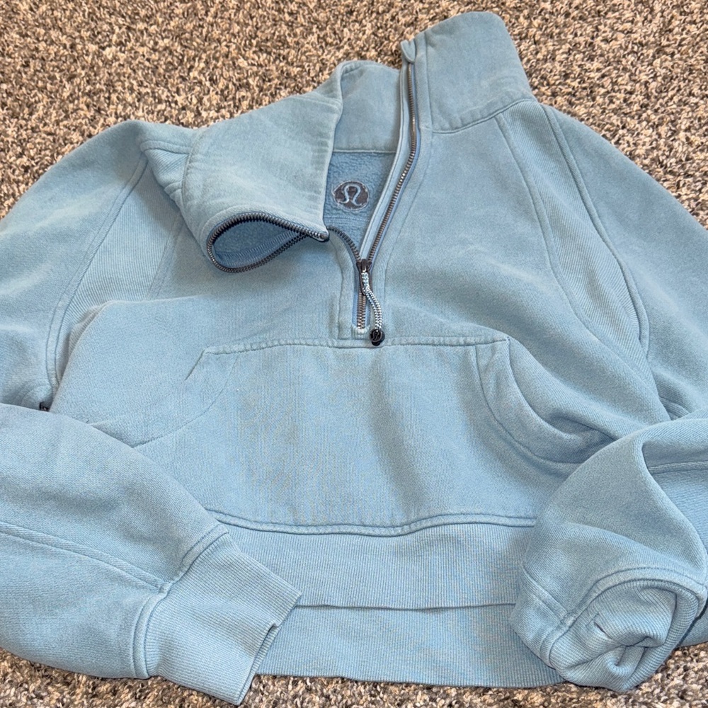 lululemon athletica Teal Cowl Neck Sweater